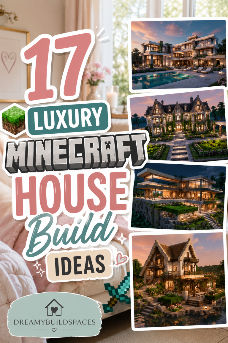 17 Luxury Minecraft House Build Ideas