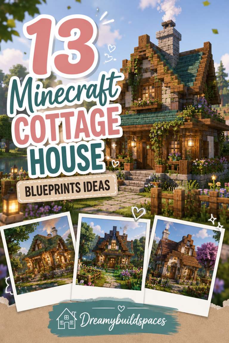 13 Minecraft Cottage House Blueprints Ideas