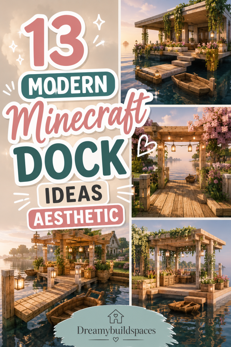 13 Modern Minecraft Dock Ideas Aesthetic