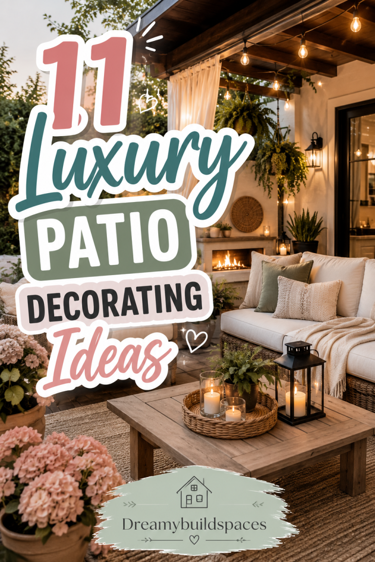 11 Luxury Patio Decorating Ideas