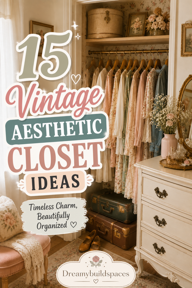 15 Vintage Aesthetic Closet Ideas