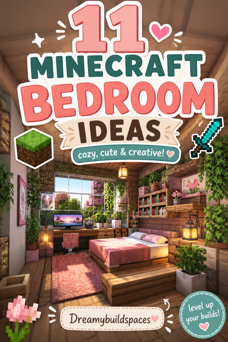 11 Minecraft Bedroom Ideas game