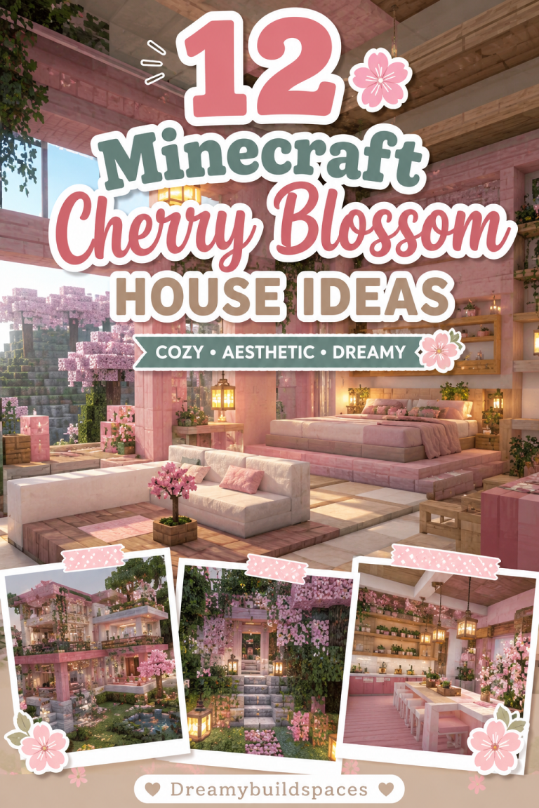 12 Minecraft Cherry Blossom House Ideas