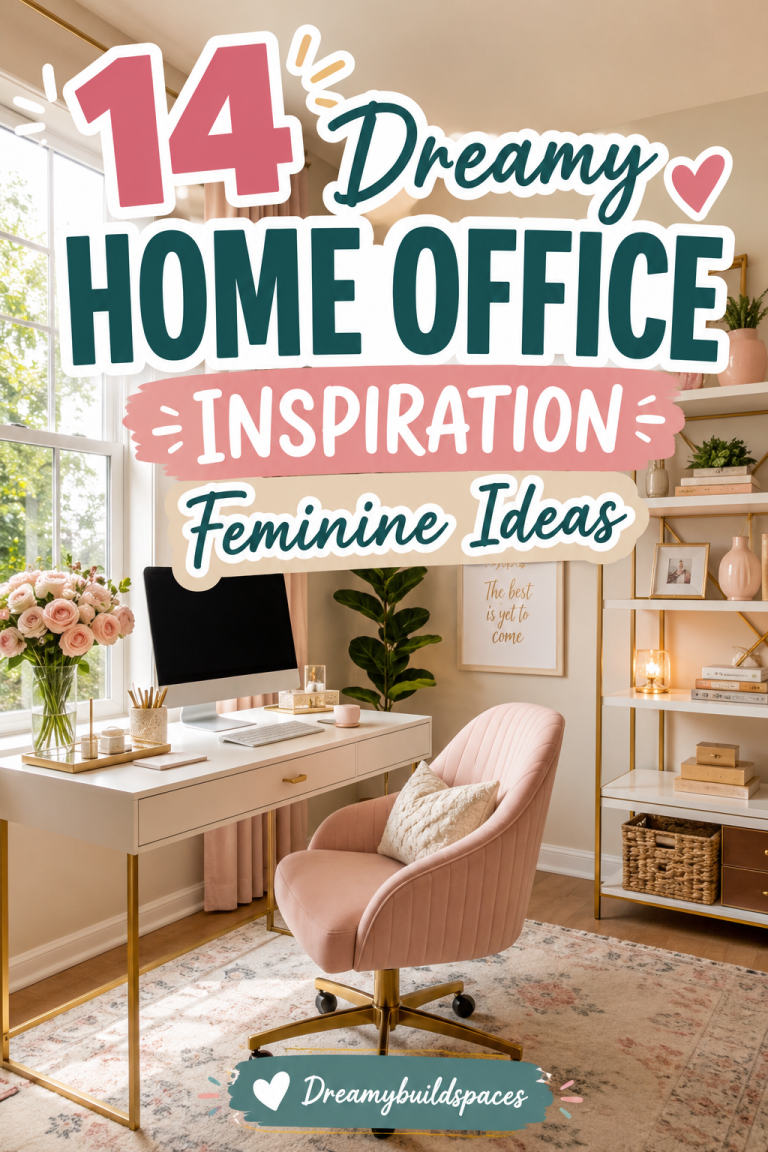 14 Dreamy Home Office Inspiration Feminine Ideas