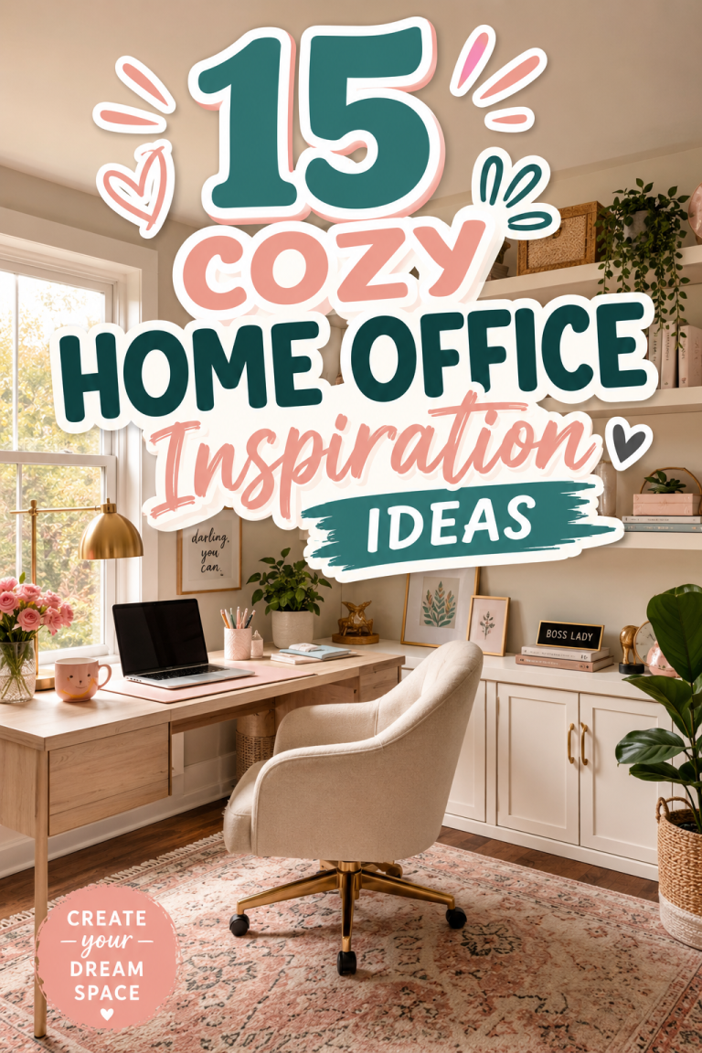 15 Cozy Home Office Inspiration Ideas