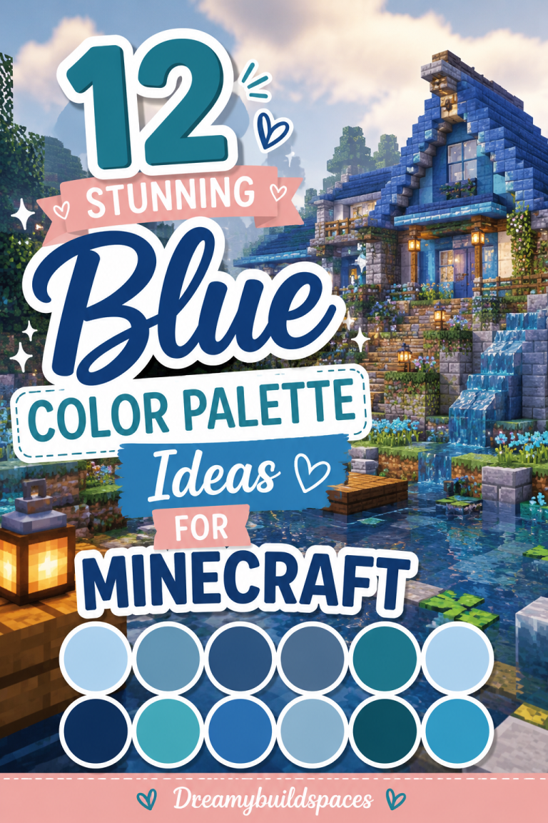 Stunning Blue Color Palette Ideas for Minecraft