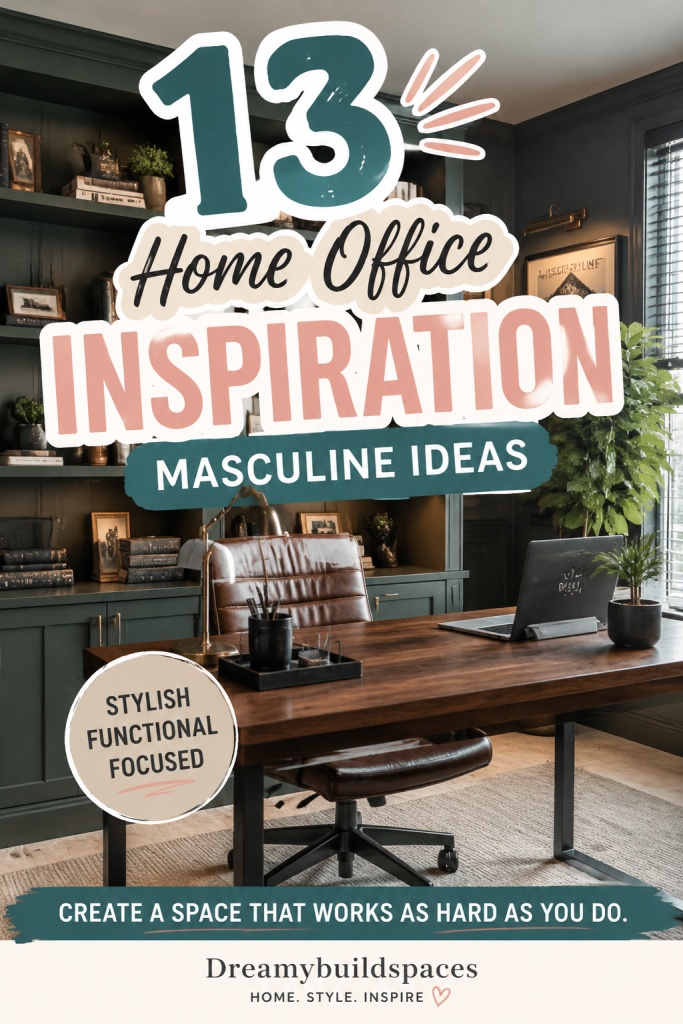 Masculine Home Office