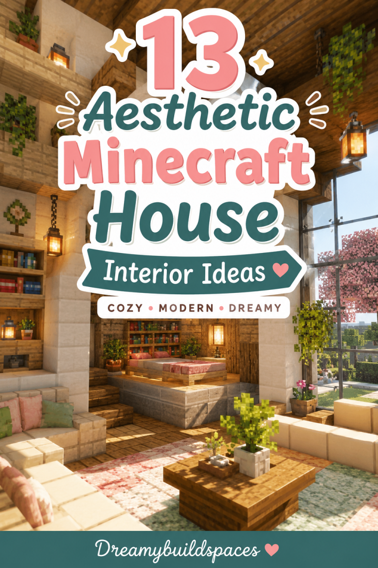 13 Aesthetic Minecraft House Interior Ideas For Cozy Builds
