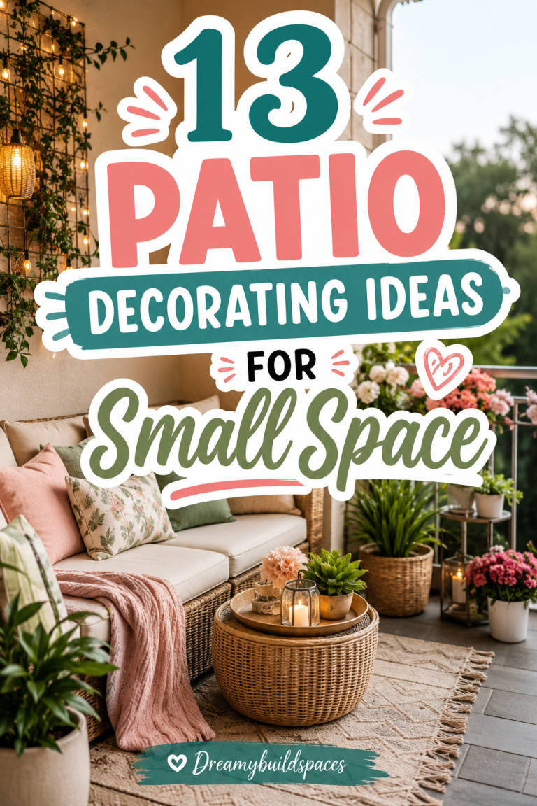 13 Patio Decorating Ideas For Small Space