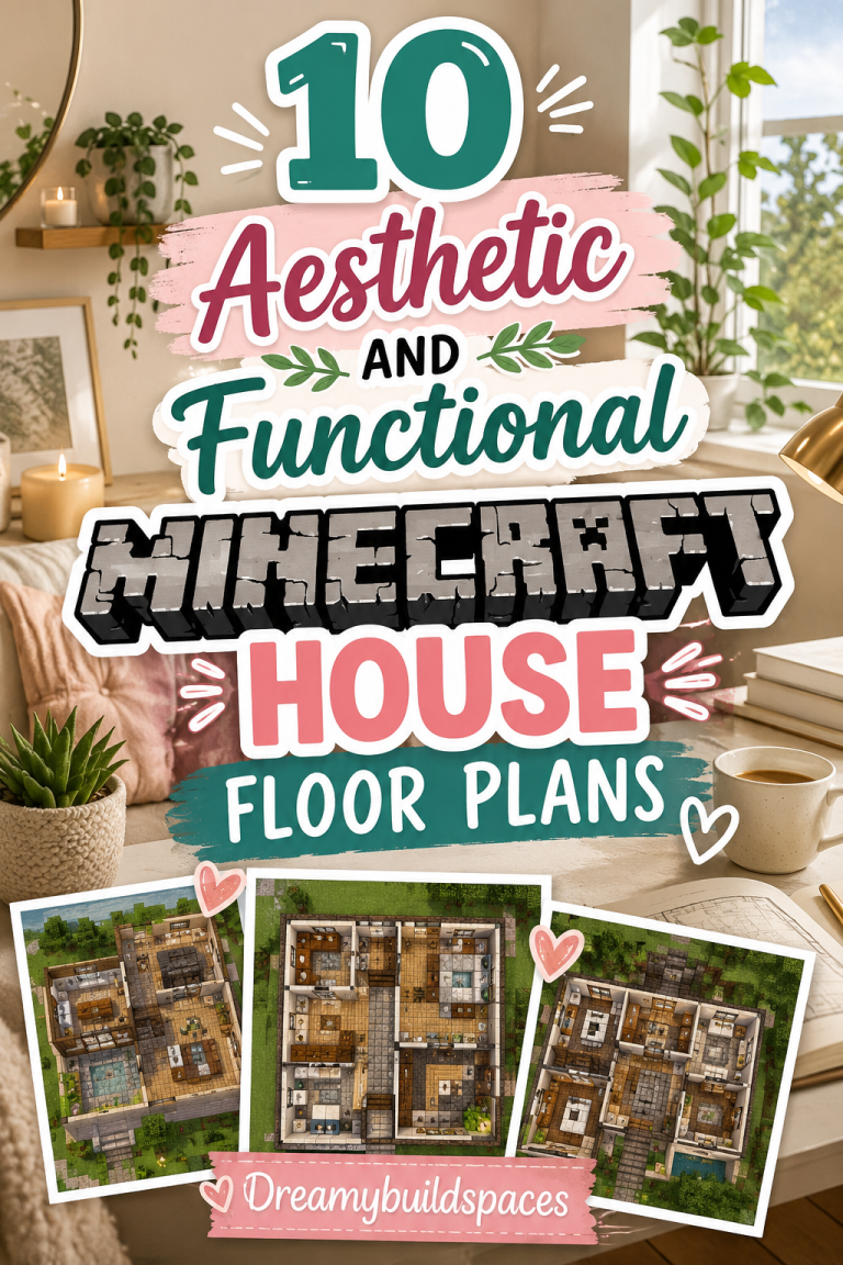 10 Aesthetic And Functional Minecraft House Floor Plans