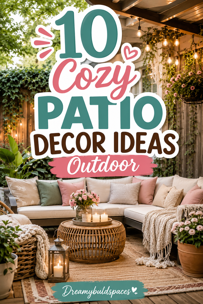 10 Cozy Patio Decor Ideas Outdoor