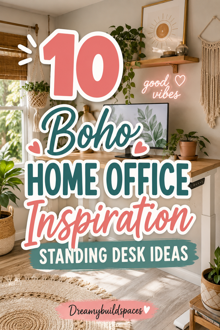 10 Boho Home Office Inspiration Standing Desk Ideas