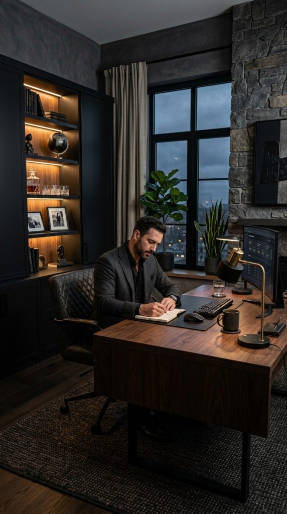 Masculine Home Office