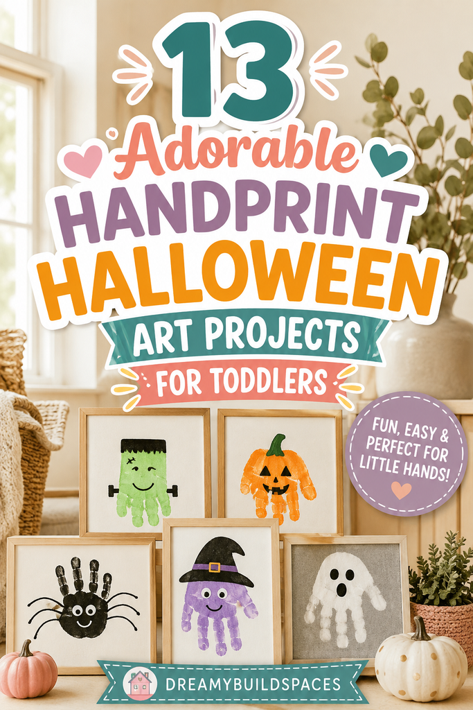 Handprint Halloween Art Projects for Toddlers