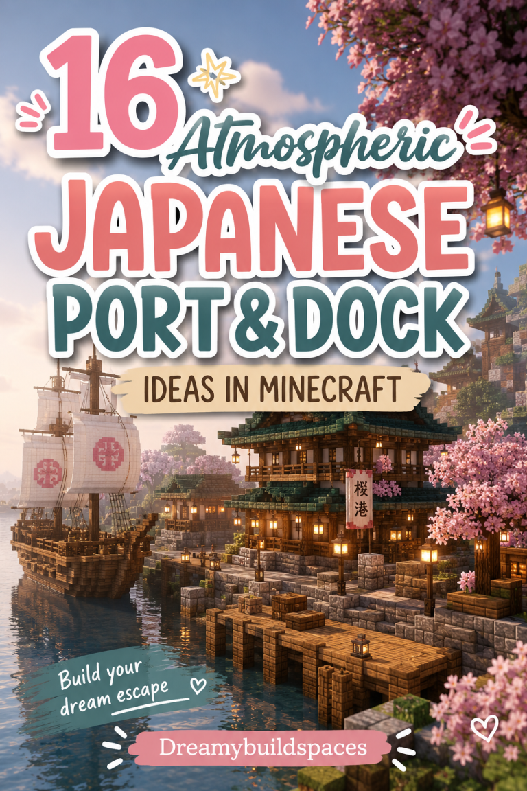 16 Atmospheric Japanese Port And Dock Ideas in Minecraft