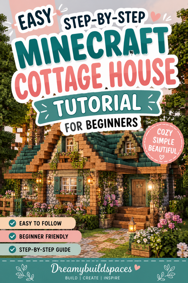 Easy Step-by-Step Minecraft Cottage House Tutorial for Beginners