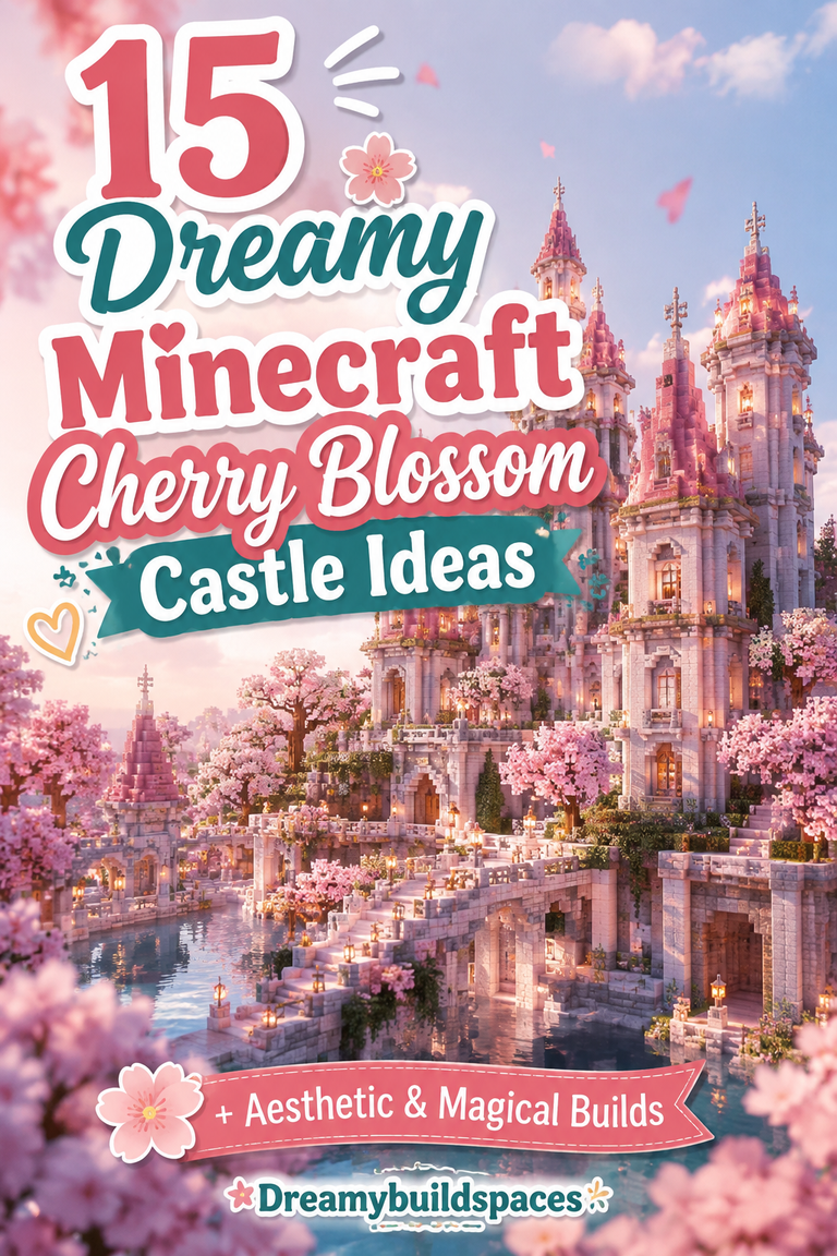 15 Dreamy Minecraft Cherry Blossom Castle Ideas