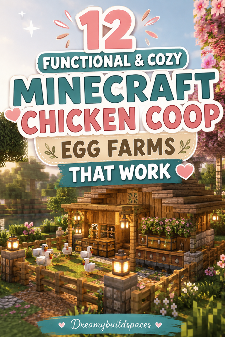 12 Functional And Cozy Minecraft Chicken Coop Egg Farms That Work