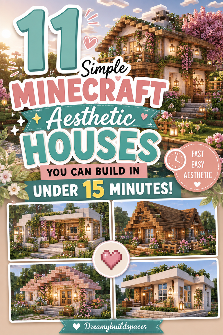 11 Simple Minecraft Aesthetic Houses You Can Build in Under 15 Minutes