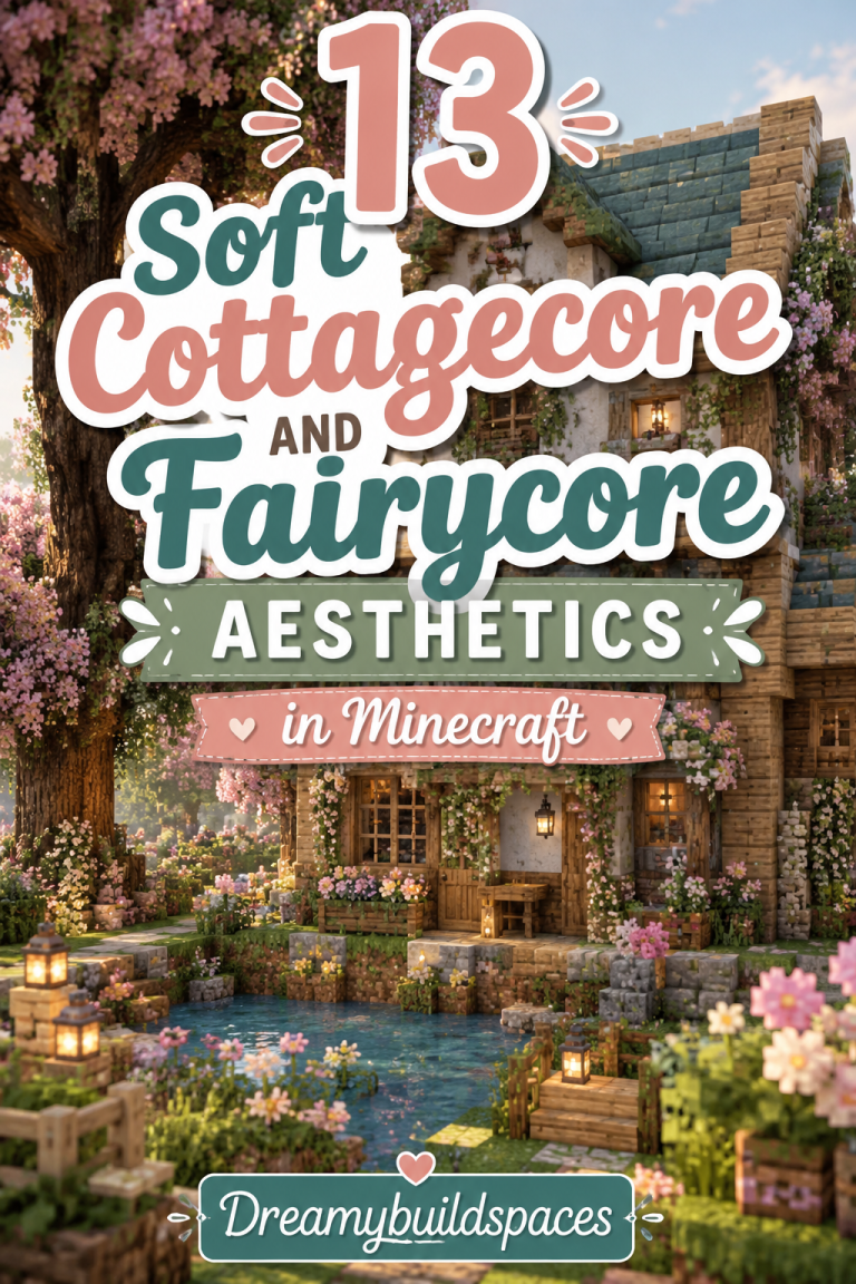 13 Soft Cottagecore And Fairycore Aesthetics in Minecraft