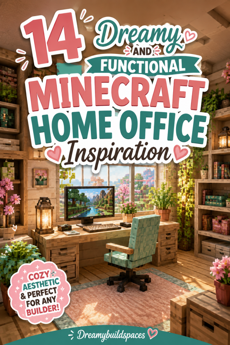 14 Dreamy And Functional Minecraft Home Office Inspiration