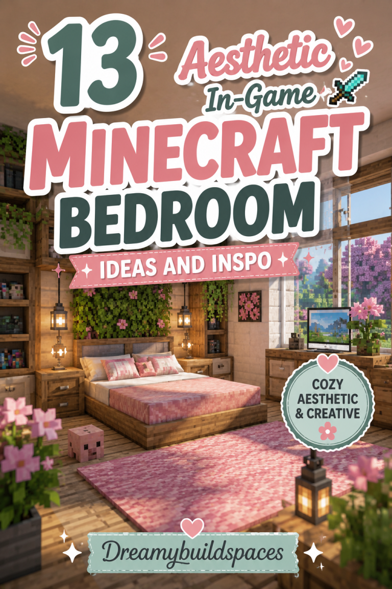 13 Aesthetic In-Game Minecraft Bedroom Ideas And Inspo