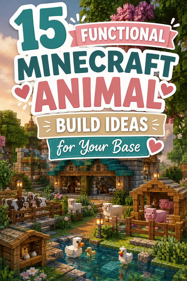 15 Functional Minecraft Animal Build Ideas for Your Base