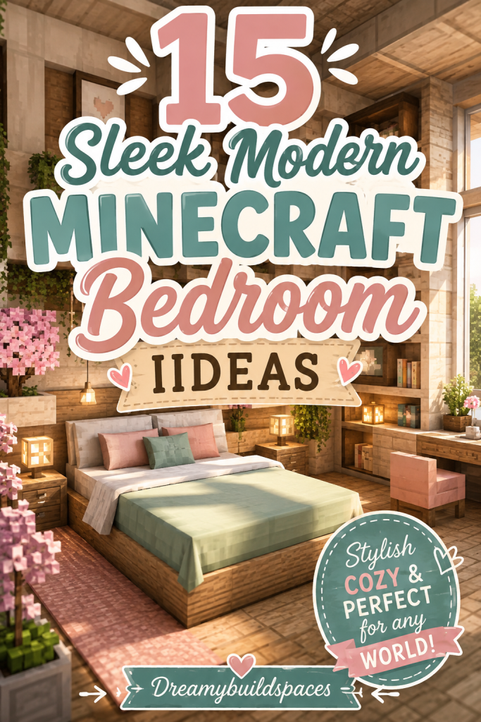 Modern Minecraft Bedroom