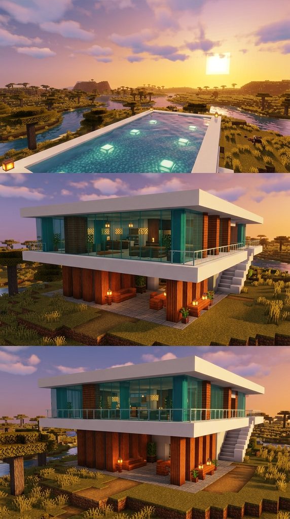 Minecraft Acacia House 