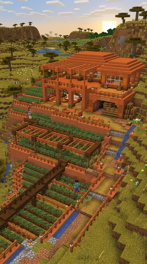 Minecraft Acacia House 