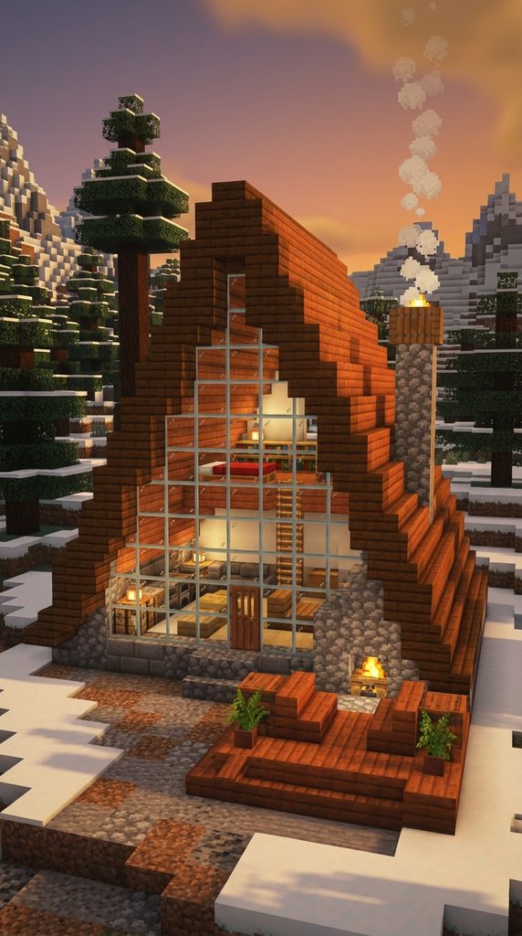Minecraft Acacia House 