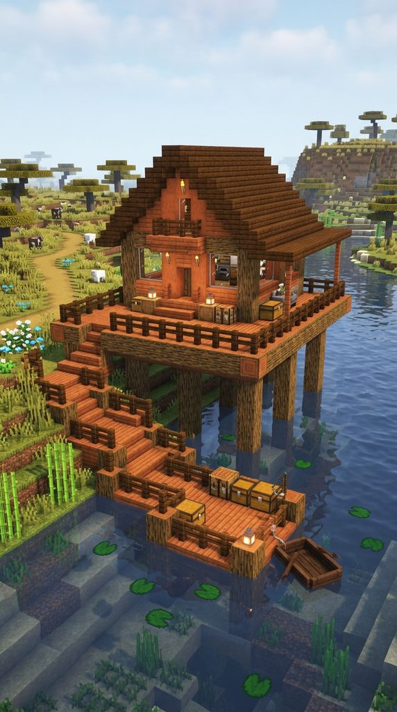Minecraft Acacia House 