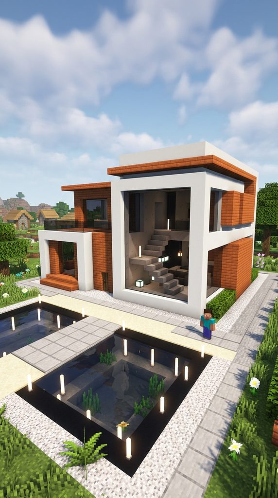 Minecraft Acacia House 