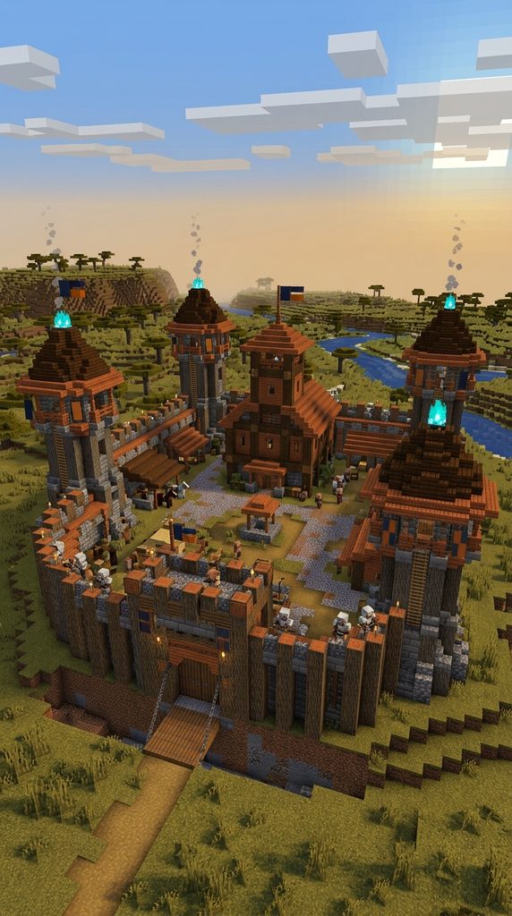 Minecraft Acacia House 