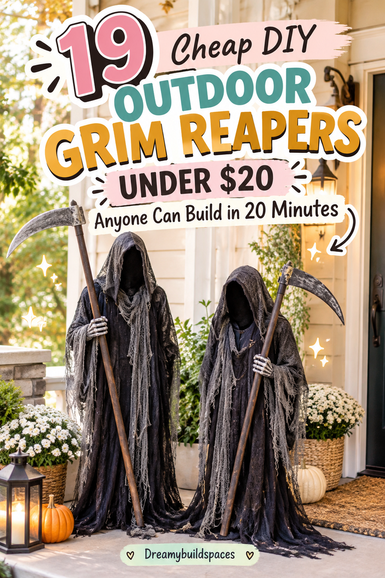 19 Cheap DIY Outdoor Grim Reapers Under $20 Anyone Can Build in 20 Minutes