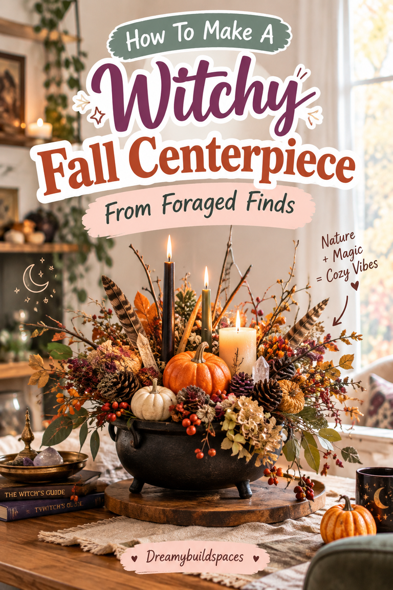 How To Make A Witchy Fall Centerpiece From Foraged Finds
