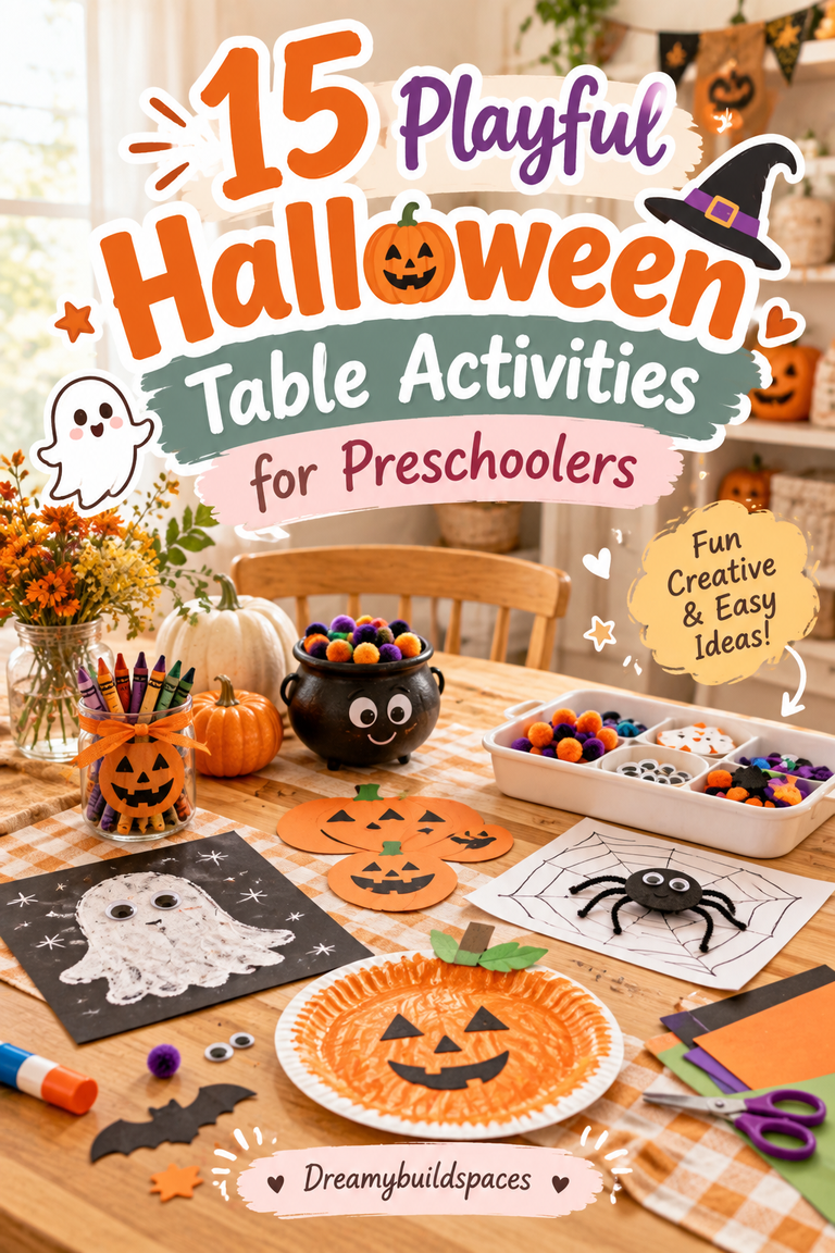 15 Playful Halloween Table Activities for Preschoolers That Keep Hands Busy for Hours