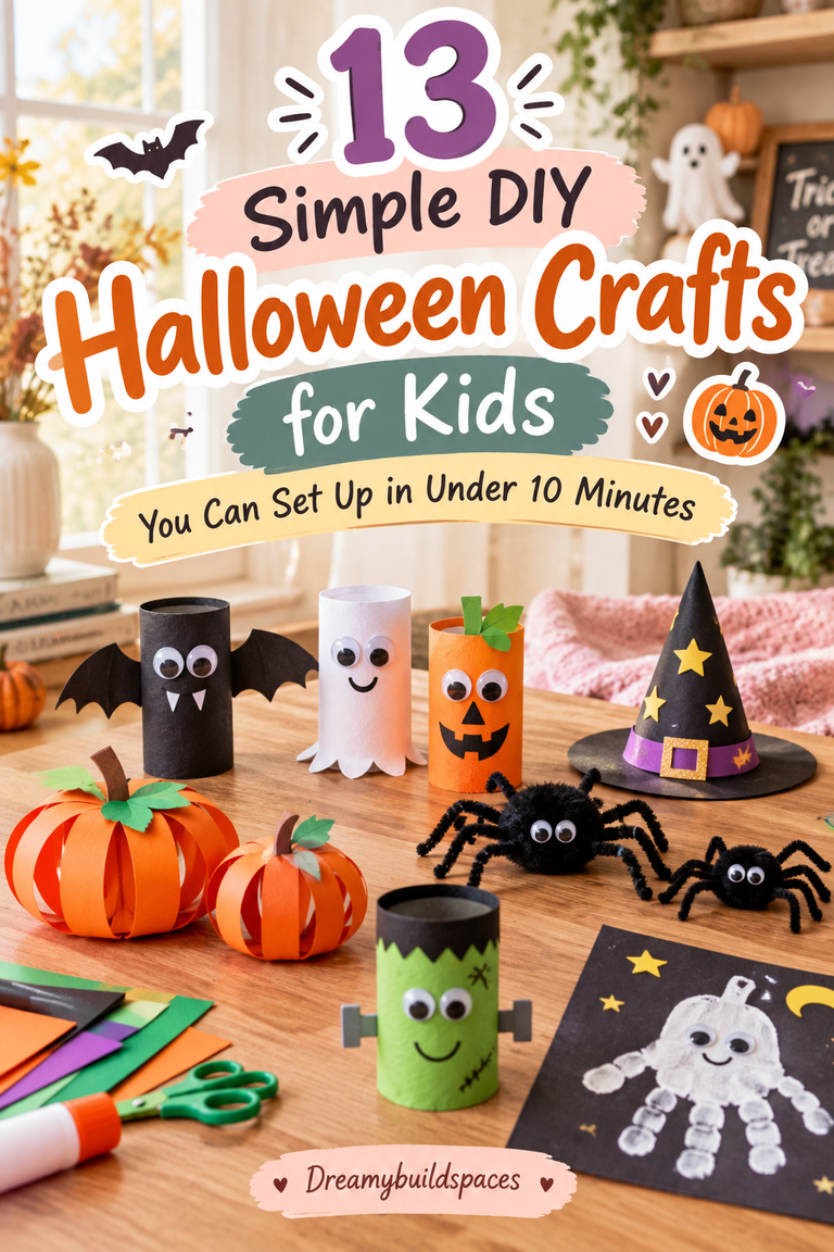 13 Simple DIY Halloween Crafts for Kids You Can Set Up in Under 10 Minutes