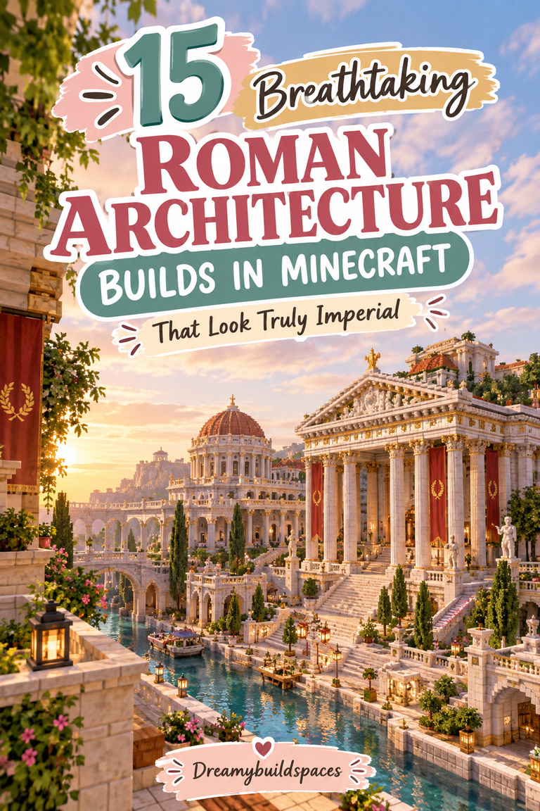 15 Breathtaking Roman Architecture Builds in Minecraft That Look Truly Imperial