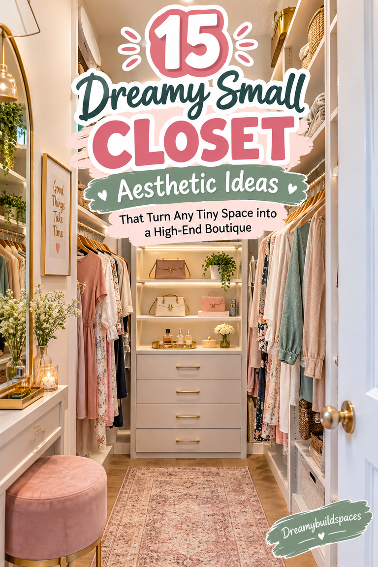 15 Dreamy Small Closet Aesthetic Ideas That Turn Any Tiny Space into a High-End Boutique