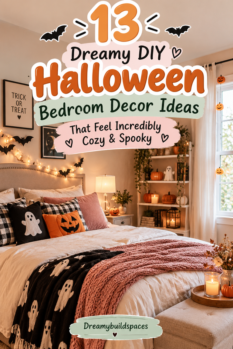 13 Dreamy DIY Halloween Bedroom Decor Ideas That Feel Incredibly Cozy & Spooky