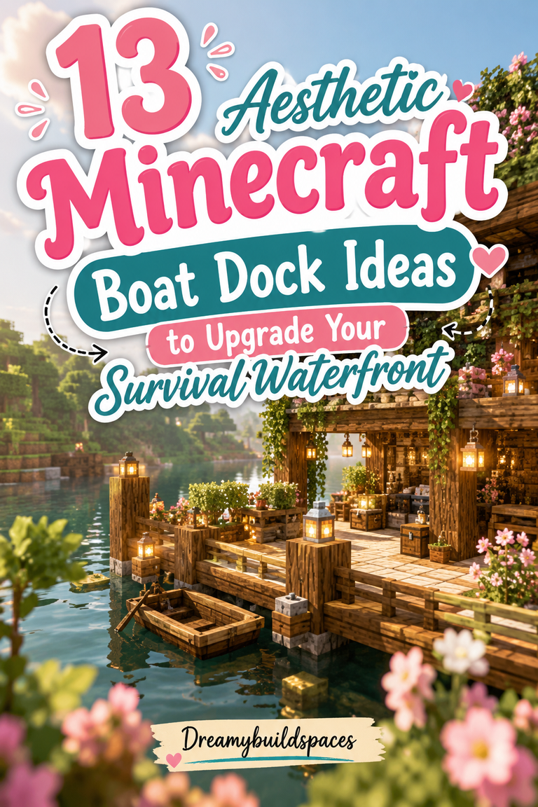 13 Aesthetic Minecraft Boat Dock Ideas to Upgrade Your Survival Waterfront