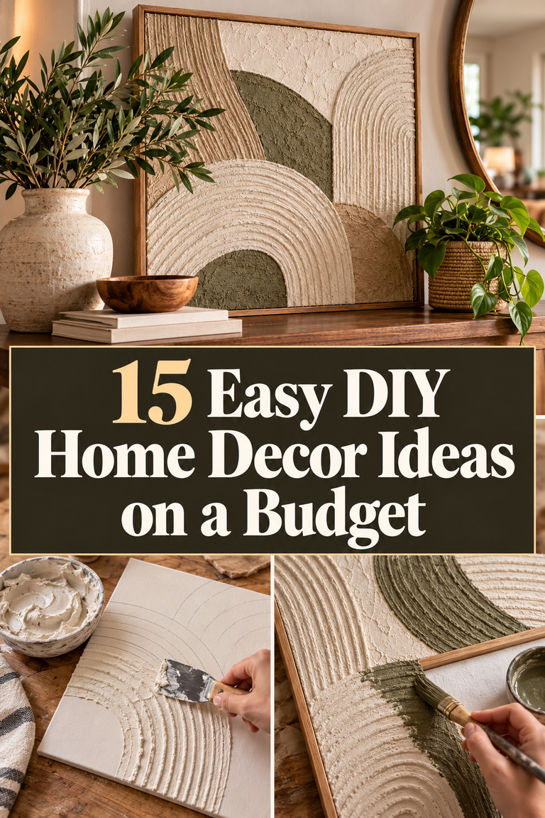 15 Easy DIY Home Decor Ideas on a Budget