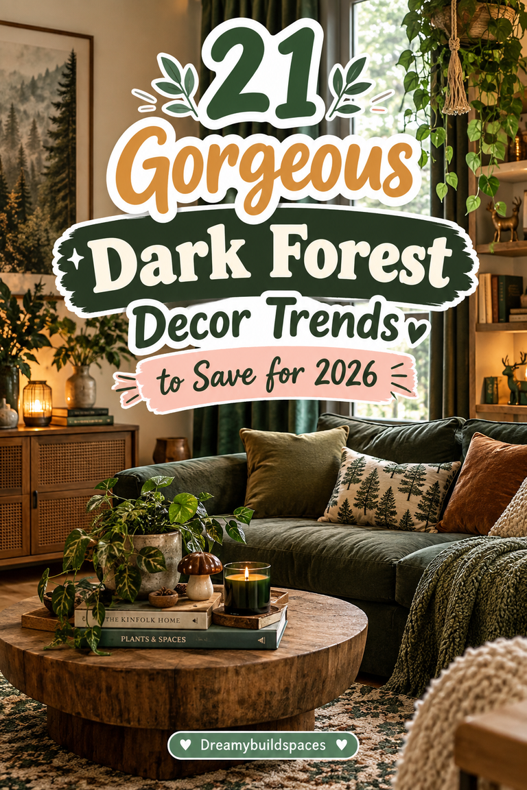 21 Gorgeous Dark Forest Decor Trends to Save for 2026
