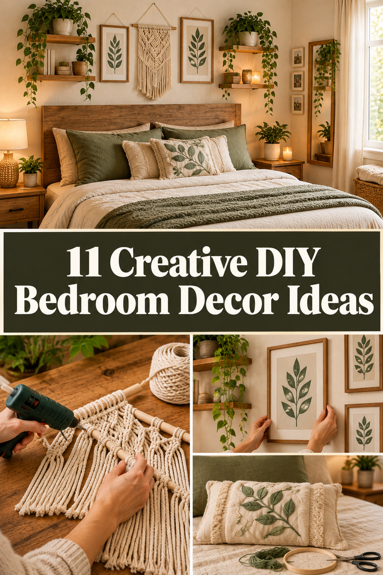11 Creative DIY Bedroom Decor Ideas