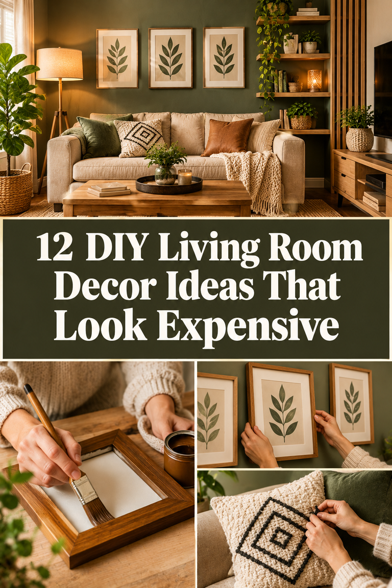 12 DIY Living Room Decor Ideas That Look Expensive