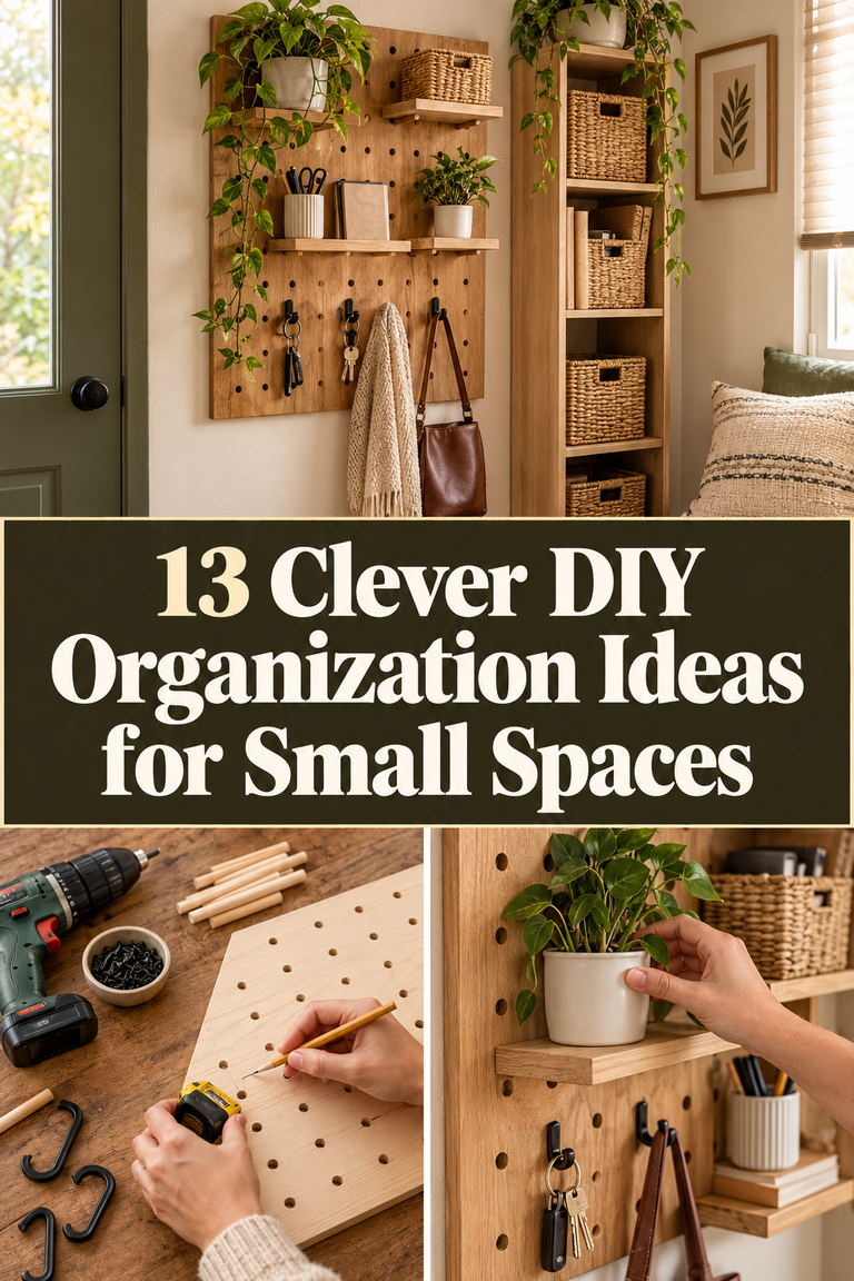 13 Clever DIY Organization Ideas for Small Spaces