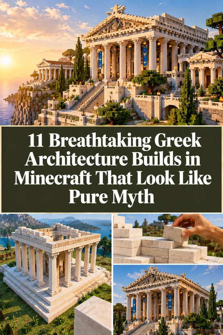 11 Breathtaking Greek Architecture Builds in Minecraft That Look Like Pure Myth